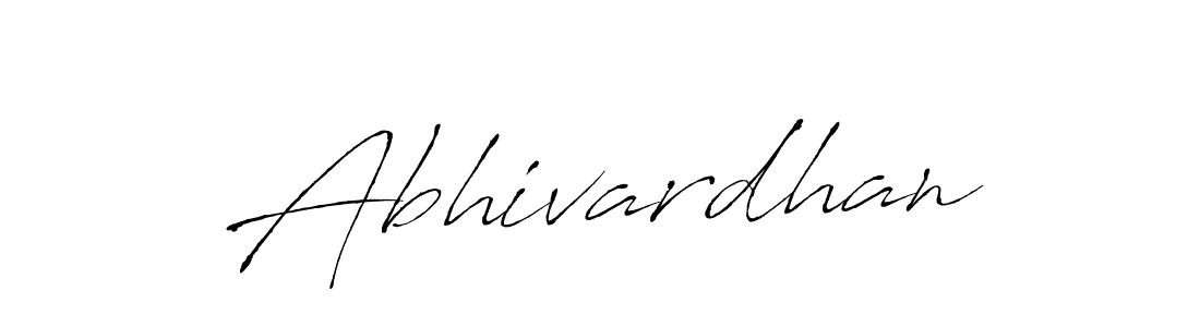 Abhivardhan stylish signature style. Best Handwritten Sign (Antro_Vectra) for my name. Handwritten Signature Collection Ideas for my name Abhivardhan. Abhivardhan signature style 6 images and pictures png
