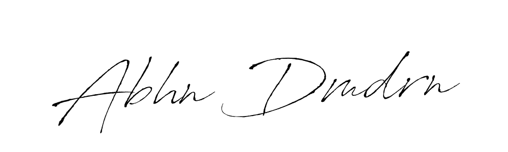 How to make Abhn Dmdrn name signature. Use Antro_Vectra style for creating short signs online. This is the latest handwritten sign. Abhn Dmdrn signature style 6 images and pictures png