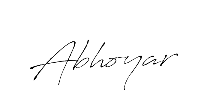 How to make Abhoyar name signature. Use Antro_Vectra style for creating short signs online. This is the latest handwritten sign. Abhoyar signature style 6 images and pictures png