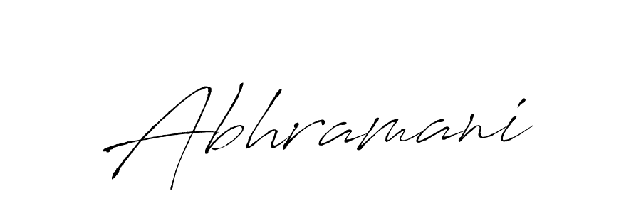 How to make Abhramani signature? Antro_Vectra is a professional autograph style. Create handwritten signature for Abhramani name. Abhramani signature style 6 images and pictures png