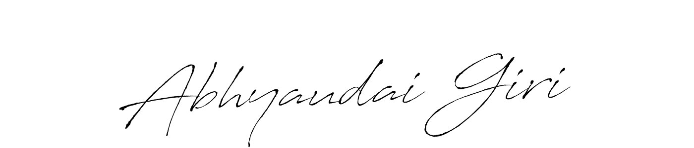 Create a beautiful signature design for name Abhyaudai Giri. With this signature (Antro_Vectra) fonts, you can make a handwritten signature for free. Abhyaudai Giri signature style 6 images and pictures png