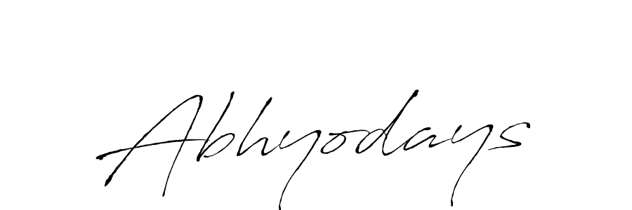 How to make Abhyodays name signature. Use Antro_Vectra style for creating short signs online. This is the latest handwritten sign. Abhyodays signature style 6 images and pictures png