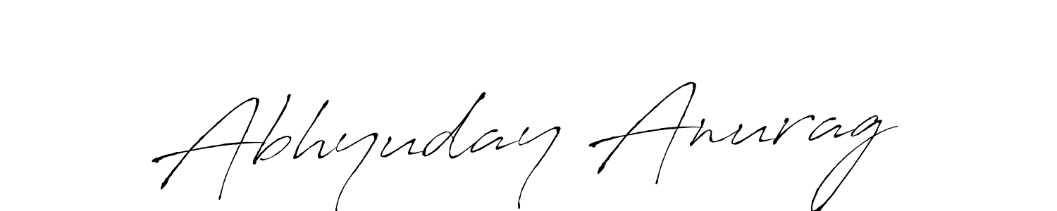 Make a beautiful signature design for name Abhyuday Anurag. With this signature (Antro_Vectra) style, you can create a handwritten signature for free. Abhyuday Anurag signature style 6 images and pictures png