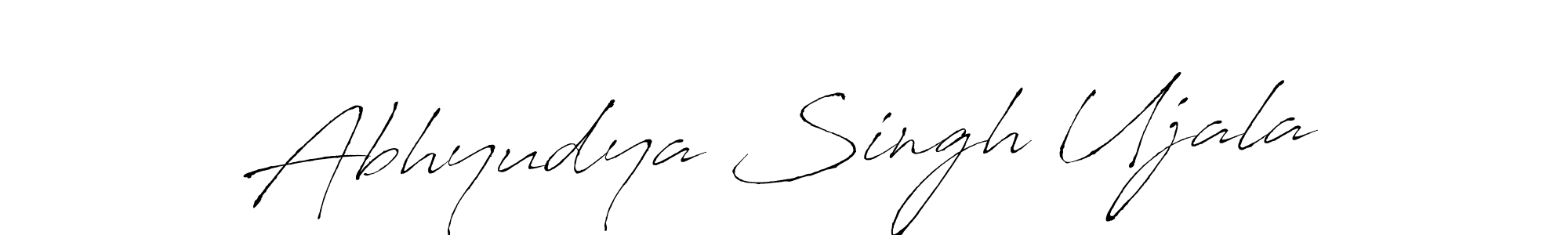 Abhyudya Singh Ujala stylish signature style. Best Handwritten Sign (Antro_Vectra) for my name. Handwritten Signature Collection Ideas for my name Abhyudya Singh Ujala. Abhyudya Singh Ujala signature style 6 images and pictures png