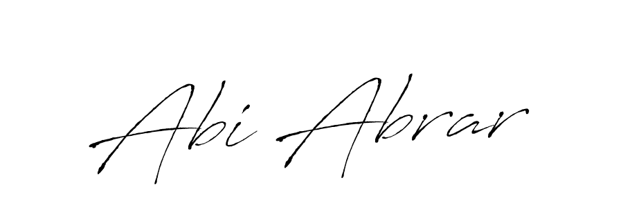 Make a beautiful signature design for name Abi Abrar. With this signature (Antro_Vectra) style, you can create a handwritten signature for free. Abi Abrar signature style 6 images and pictures png