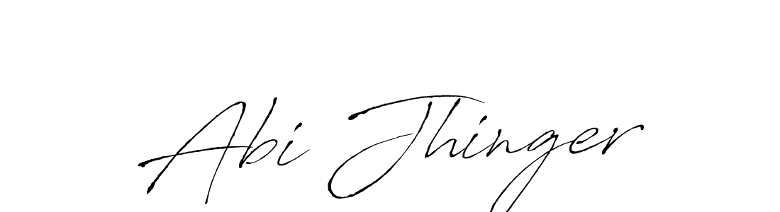 Create a beautiful signature design for name Abi Jhinger. With this signature (Antro_Vectra) fonts, you can make a handwritten signature for free. Abi Jhinger signature style 6 images and pictures png