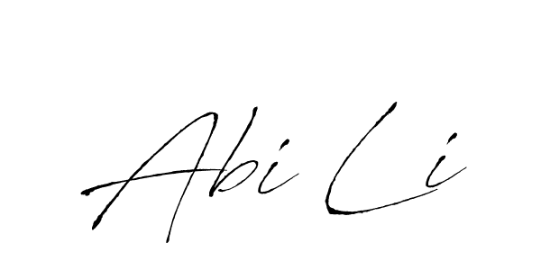 Design your own signature with our free online signature maker. With this signature software, you can create a handwritten (Antro_Vectra) signature for name Abi Li. Abi Li signature style 6 images and pictures png