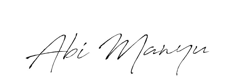 The best way (Antro_Vectra) to make a short signature is to pick only two or three words in your name. The name Abi Manyu include a total of six letters. For converting this name. Abi Manyu signature style 6 images and pictures png