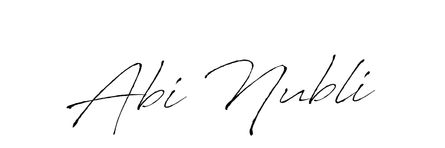 How to make Abi Nubli signature? Antro_Vectra is a professional autograph style. Create handwritten signature for Abi Nubli name. Abi Nubli signature style 6 images and pictures png