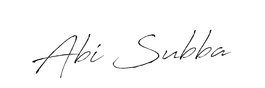 Also we have Abi Subba name is the best signature style. Create professional handwritten signature collection using Antro_Vectra autograph style. Abi Subba signature style 6 images and pictures png