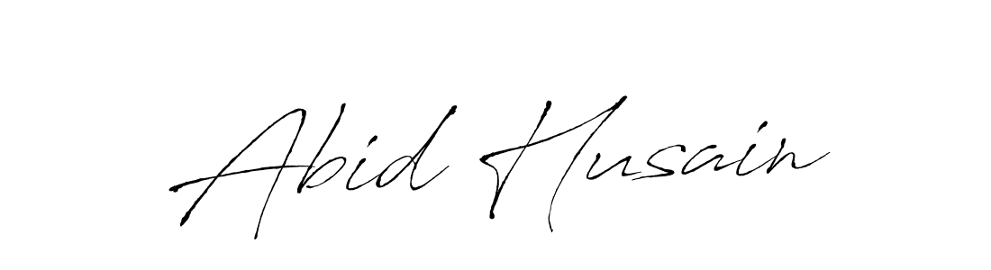 Make a beautiful signature design for name Abid Husain. With this signature (Antro_Vectra) style, you can create a handwritten signature for free. Abid Husain signature style 6 images and pictures png