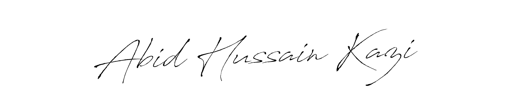 Antro_Vectra is a professional signature style that is perfect for those who want to add a touch of class to their signature. It is also a great choice for those who want to make their signature more unique. Get Abid Hussain Kazi name to fancy signature for free. Abid Hussain Kazi signature style 6 images and pictures png