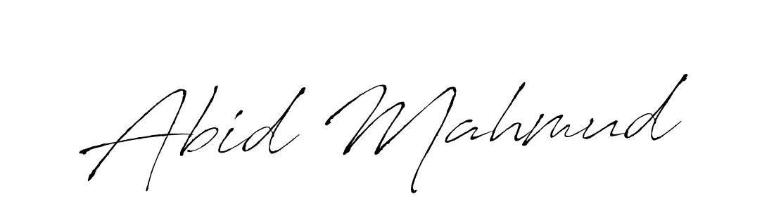 Also we have Abid Mahmud name is the best signature style. Create professional handwritten signature collection using Antro_Vectra autograph style. Abid Mahmud signature style 6 images and pictures png