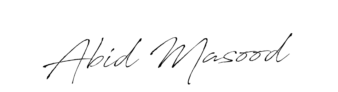 Abid Masood stylish signature style. Best Handwritten Sign (Antro_Vectra) for my name. Handwritten Signature Collection Ideas for my name Abid Masood. Abid Masood signature style 6 images and pictures png