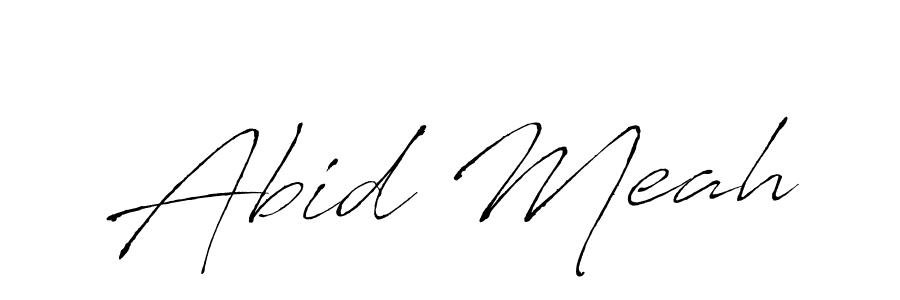 Design your own signature with our free online signature maker. With this signature software, you can create a handwritten (Antro_Vectra) signature for name Abid Meah. Abid Meah signature style 6 images and pictures png