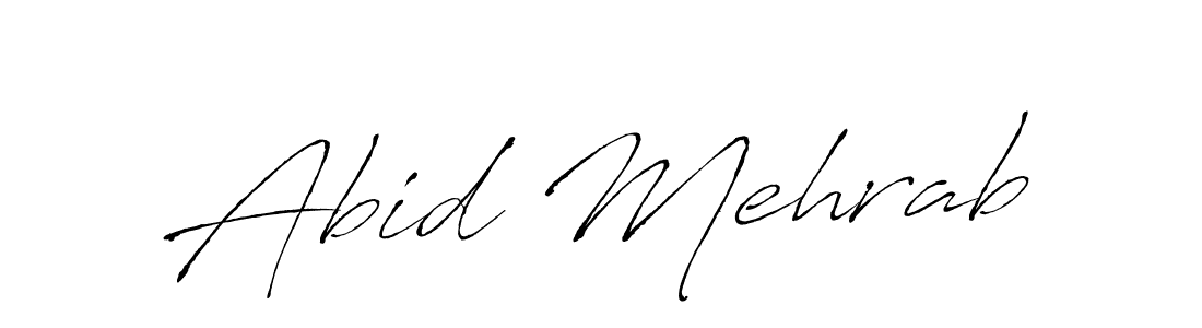 Also we have Abid Mehrab name is the best signature style. Create professional handwritten signature collection using Antro_Vectra autograph style. Abid Mehrab signature style 6 images and pictures png