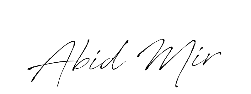 Design your own signature with our free online signature maker. With this signature software, you can create a handwritten (Antro_Vectra) signature for name Abid Mir. Abid Mir signature style 6 images and pictures png