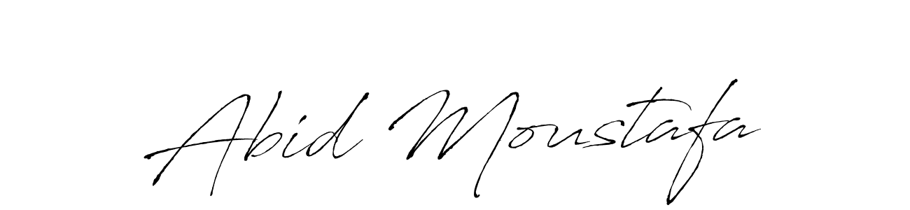 Create a beautiful signature design for name Abid Moustafa. With this signature (Antro_Vectra) fonts, you can make a handwritten signature for free. Abid Moustafa signature style 6 images and pictures png