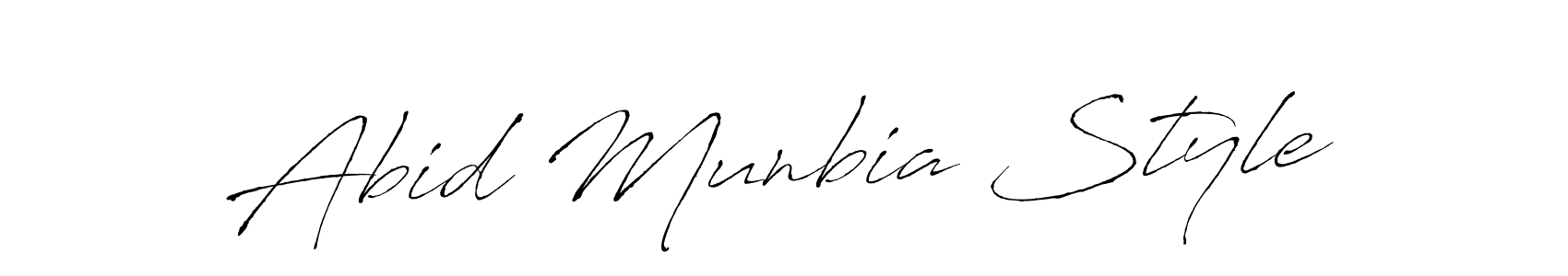 It looks lik you need a new signature style for name Abid Munbia Style. Design unique handwritten (Antro_Vectra) signature with our free signature maker in just a few clicks. Abid Munbia Style signature style 6 images and pictures png
