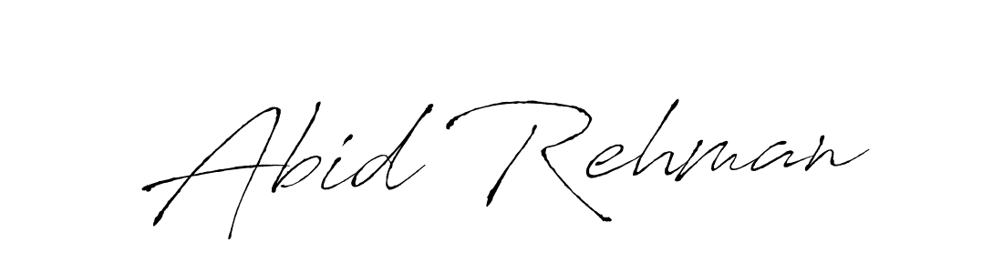 Design your own signature with our free online signature maker. With this signature software, you can create a handwritten (Antro_Vectra) signature for name Abid Rehman. Abid Rehman signature style 6 images and pictures png