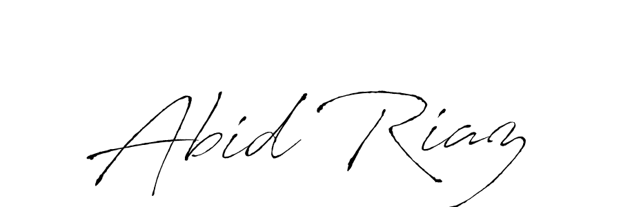 Design your own signature with our free online signature maker. With this signature software, you can create a handwritten (Antro_Vectra) signature for name Abid Riaz. Abid Riaz signature style 6 images and pictures png