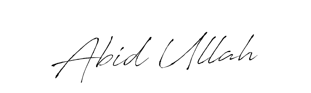 Create a beautiful signature design for name Abid Ullah. With this signature (Antro_Vectra) fonts, you can make a handwritten signature for free. Abid Ullah signature style 6 images and pictures png