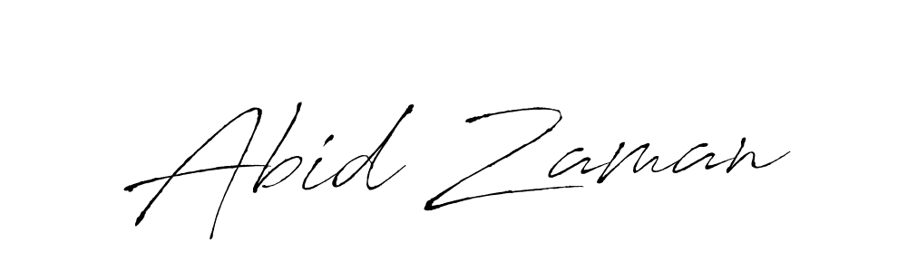 Create a beautiful signature design for name Abid Zaman. With this signature (Antro_Vectra) fonts, you can make a handwritten signature for free. Abid Zaman signature style 6 images and pictures png