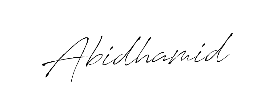 Use a signature maker to create a handwritten signature online. With this signature software, you can design (Antro_Vectra) your own signature for name Abidhamid. Abidhamid signature style 6 images and pictures png