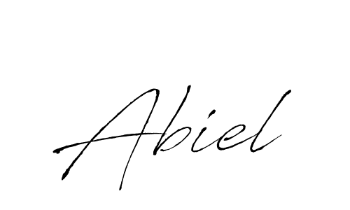 How to make Abiel name signature. Use Antro_Vectra style for creating short signs online. This is the latest handwritten sign. Abiel signature style 6 images and pictures png