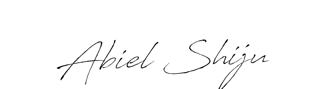 Also we have Abiel Shiju name is the best signature style. Create professional handwritten signature collection using Antro_Vectra autograph style. Abiel Shiju signature style 6 images and pictures png