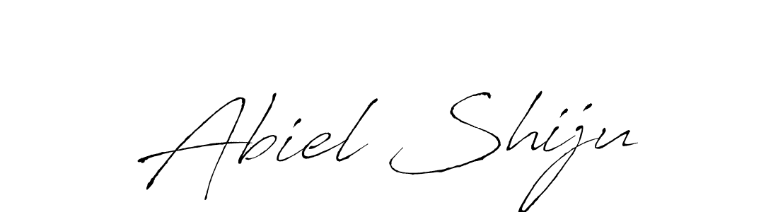 if you are searching for the best signature style for your name Abiel Shiju. so please give up your signature search. here we have designed multiple signature styles  using Antro_Vectra. Abiel Shiju signature style 6 images and pictures png