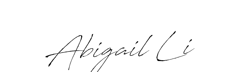 How to make Abigail Li name signature. Use Antro_Vectra style for creating short signs online. This is the latest handwritten sign. Abigail Li signature style 6 images and pictures png