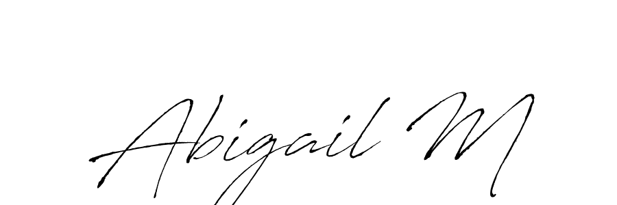 You can use this online signature creator to create a handwritten signature for the name Abigail M. This is the best online autograph maker. Abigail M signature style 6 images and pictures png