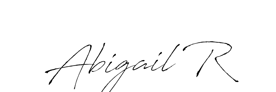 The best way (Antro_Vectra) to make a short signature is to pick only two or three words in your name. The name Abigail R include a total of six letters. For converting this name. Abigail R signature style 6 images and pictures png
