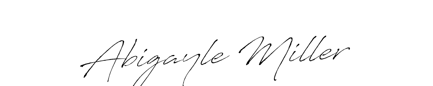 How to make Abigayle Miller name signature. Use Antro_Vectra style for creating short signs online. This is the latest handwritten sign. Abigayle Miller signature style 6 images and pictures png