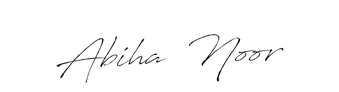 Design your own signature with our free online signature maker. With this signature software, you can create a handwritten (Antro_Vectra) signature for name Abiha  Noor. Abiha  Noor signature style 6 images and pictures png
