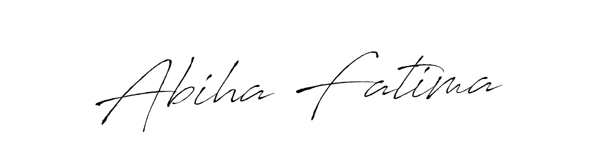 How to make Abiha Fatima name signature. Use Antro_Vectra style for creating short signs online. This is the latest handwritten sign. Abiha Fatima signature style 6 images and pictures png