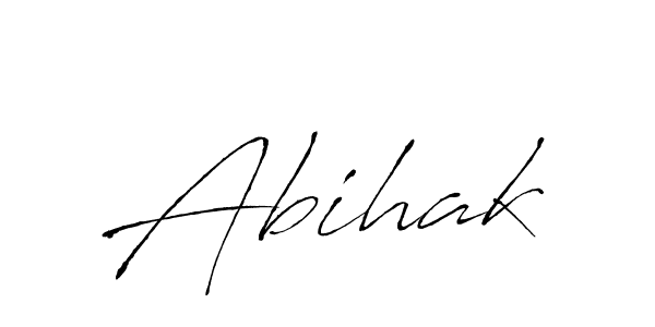 Design your own signature with our free online signature maker. With this signature software, you can create a handwritten (Antro_Vectra) signature for name Abihak. Abihak signature style 6 images and pictures png