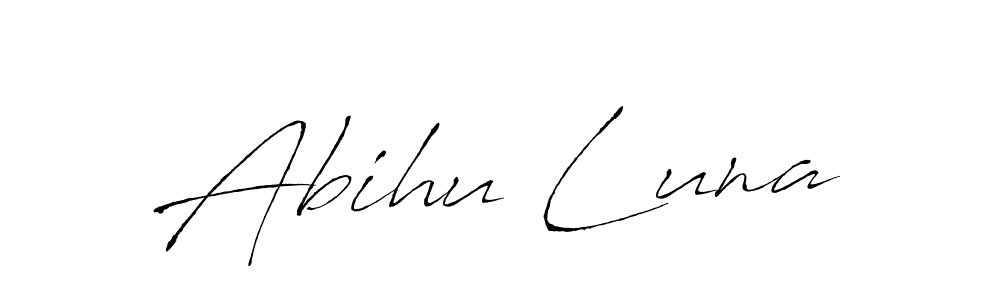 It looks lik you need a new signature style for name Abihu Luna. Design unique handwritten (Antro_Vectra) signature with our free signature maker in just a few clicks. Abihu Luna signature style 6 images and pictures png