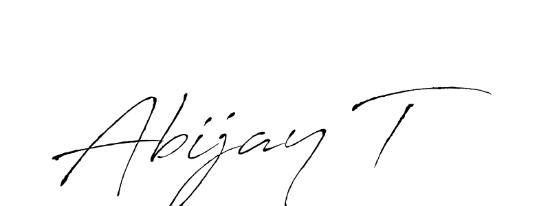 It looks lik you need a new signature style for name Abijay T. Design unique handwritten (Antro_Vectra) signature with our free signature maker in just a few clicks. Abijay T signature style 6 images and pictures png