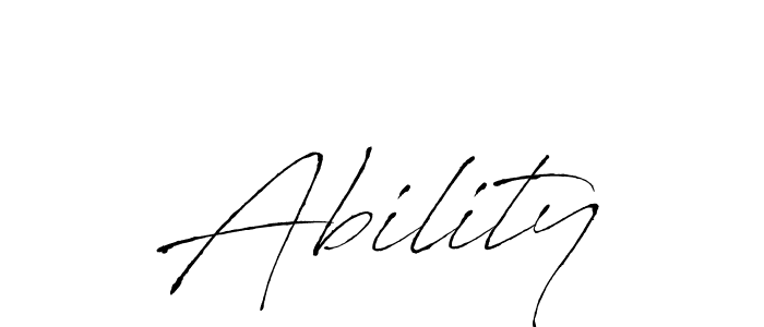Make a beautiful signature design for name Ability. With this signature (Antro_Vectra) style, you can create a handwritten signature for free. Ability signature style 6 images and pictures png