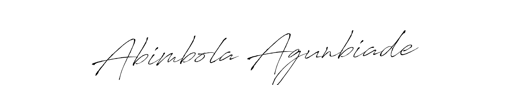 Abimbola Agunbiade stylish signature style. Best Handwritten Sign (Antro_Vectra) for my name. Handwritten Signature Collection Ideas for my name Abimbola Agunbiade. Abimbola Agunbiade signature style 6 images and pictures png