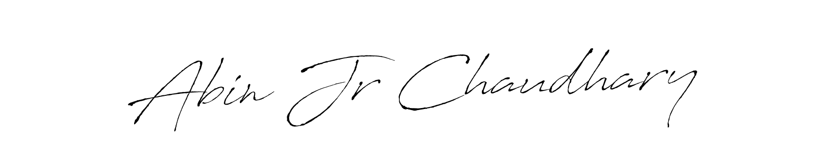 Design your own signature with our free online signature maker. With this signature software, you can create a handwritten (Antro_Vectra) signature for name Abin Jr Chaudhary. Abin Jr Chaudhary signature style 6 images and pictures png
