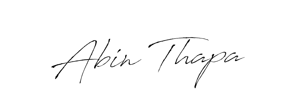The best way (Antro_Vectra) to make a short signature is to pick only two or three words in your name. The name Abin Thapa include a total of six letters. For converting this name. Abin Thapa signature style 6 images and pictures png