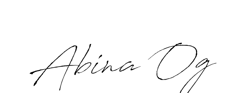 You should practise on your own different ways (Antro_Vectra) to write your name (Abina Og) in signature. don't let someone else do it for you. Abina Og signature style 6 images and pictures png