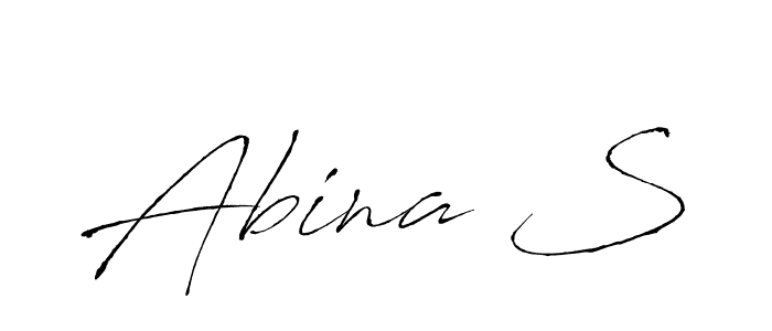 Make a beautiful signature design for name Abina S. Use this online signature maker to create a handwritten signature for free. Abina S signature style 6 images and pictures png