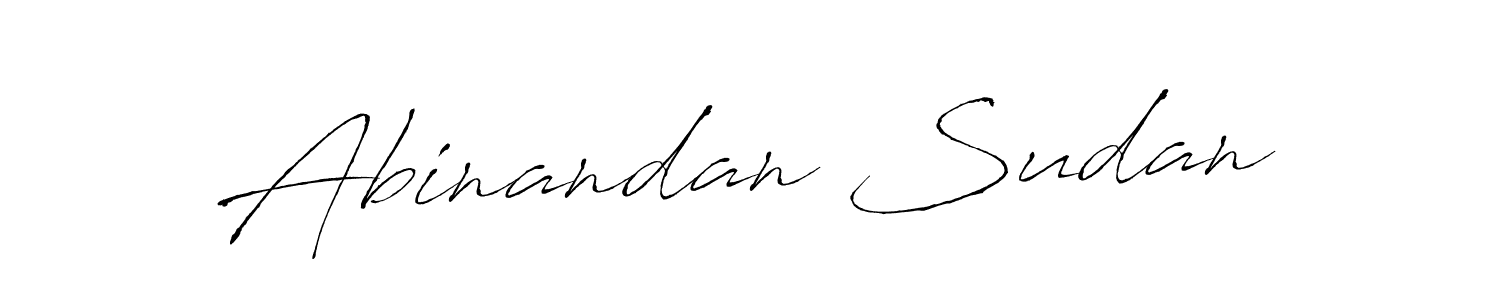 Create a beautiful signature design for name Abinandan Sudan. With this signature (Antro_Vectra) fonts, you can make a handwritten signature for free. Abinandan Sudan signature style 6 images and pictures png