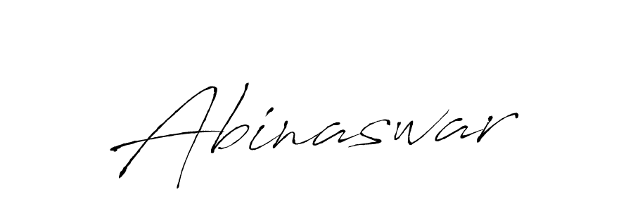 The best way (Antro_Vectra) to make a short signature is to pick only two or three words in your name. The name Abinaswar include a total of six letters. For converting this name. Abinaswar signature style 6 images and pictures png