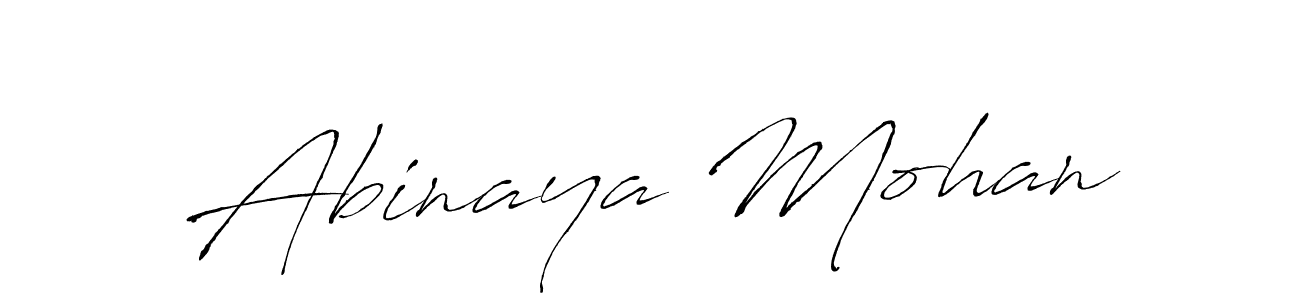 Create a beautiful signature design for name Abinaya Mohan. With this signature (Antro_Vectra) fonts, you can make a handwritten signature for free. Abinaya Mohan signature style 6 images and pictures png