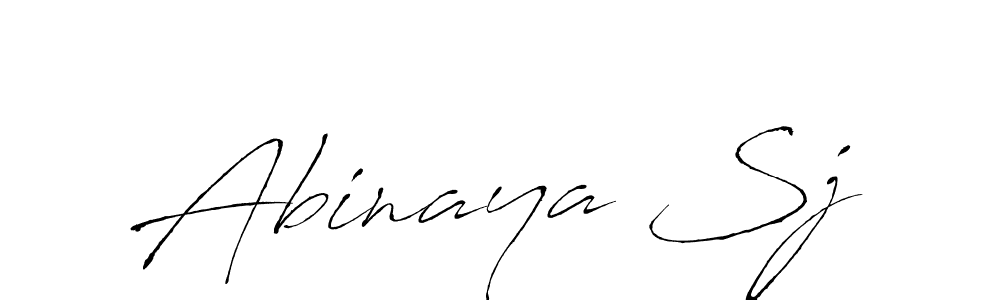 Create a beautiful signature design for name Abinaya Sj. With this signature (Antro_Vectra) fonts, you can make a handwritten signature for free. Abinaya Sj signature style 6 images and pictures png